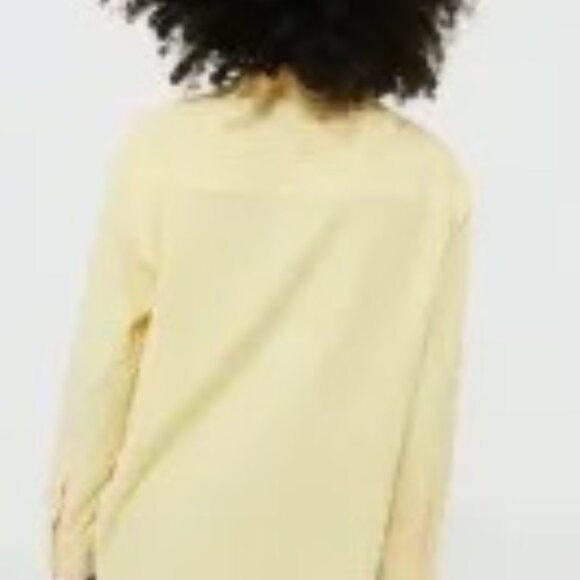 Tuckernuck Lemon Seersucker Stripe Nadine Button Down - Yellow Stripe / XL - Picture 5 of 9